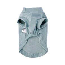 Lanboer 寵物簡約基本款高領T恤, 藍色