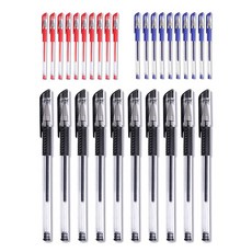 O-ON 中性筆 0.5mm, 30個, 紅色, 藍色, 黑色