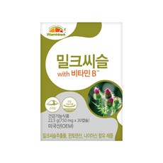 비타민뱅크 밀크씨슬 위드 비타민 B 22.5g, 30정, 1개