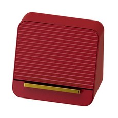 생각나래 사선 화장품 보관함, 레드, 1개