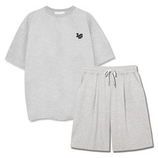 ILLUSO 男女通用 特殊雙面棉 Logo ILS 百慕達單褶運動上下套裝