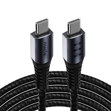 뉴클 C타입-C타입 USB4 8K 썬더볼트4 호환 240W 40Gbps 고속충전 데이터 케이블, 혼합색상, 1개, 2m