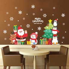 환타스틱스 BIG WINTER 산타와친구들 스티커 FDX-2504, 혼합색상