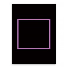 Market A 方形圖案黑色帆布海報