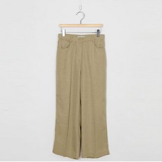 화이트폭스 여성용 비스코스 일자핏 크롭 슬랙스