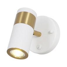 Honey Comb LED 5W投光壁燈 簡約 節能省電 局部照明 臥室燈 客廳燈, 白色 + 金色