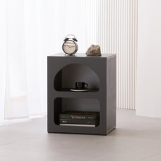 제이디퍼니처 국내제작 모디 390 다용도 수납 협탁 L(390 x 315 x 510 mm), 그레이, 1개