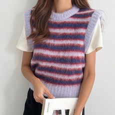 PIPPIN 女式高爾夫日常撞色羊駝毛針織背心 110197