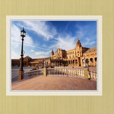 꾸밈 유니크한건축물 창문그림액자 cj444, F타입 러블리베이지