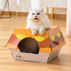 파스텔펫 반려동물 스크래쳐 하우스, 햄버거, 1개