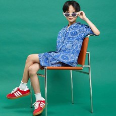 vavkids 兒童透氣佩斯利花紋上下裝套組