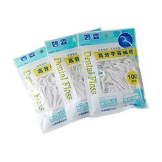 牙線棒, 3個, 100件