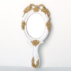 ROMANTIC NOVEMBER 古董公主手鏡, 白色的, 1個
