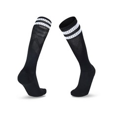 Yogojogo 冰球襪 雙腳穿著 L, 06 黑白色, 1套