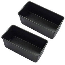 方形吐司模, 黑色, 2入