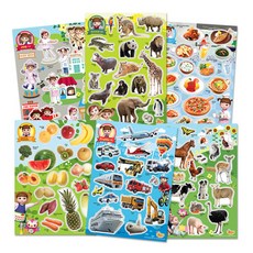 Kongsuni 小荳娃娃 橡膠磁鐵拼圖 認知篇 6件組, 1個