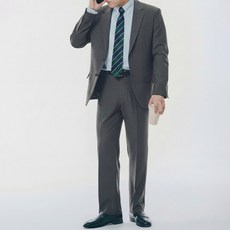 예일 남성용 스트레치 컴포터블 와이드핏 정장 셋업