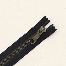 와이케이케이 프리미엄 5호 메탈룩스지퍼 AG580 40cm, 블랙, 1개