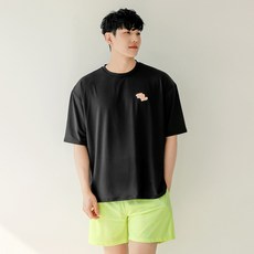 Tube Tree 男式短袖寬鬆版型皮疹防護 + 褲子套裝 AEBL7204PA