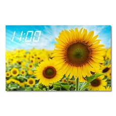 홈마인 캔버스 프린팅 액자 시리즈 LED 시계 해바라기 풍경 800 x 500 mm, 11
