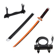 DAEHAN 鬼滅之刃角色扮演道具劍 KAL-M04 M號+腰帶 KAL-BT01, 黑色的