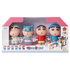 Shinchan 蠟筆小新 蠟筆小新 發條公仔 4入組, 1組