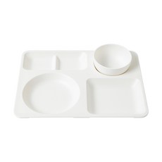 Awaken Sense 初級餐盤套組, 白色, 餐盤+碗