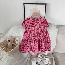 Arbe 女童款愛心骨頭連身裙