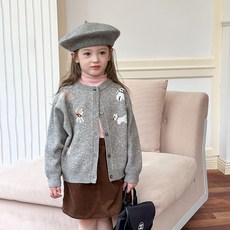 Starbean 兒童小狗朋友針織開襟衫