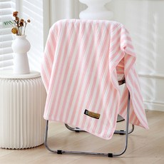 Sonio 柔軟粉彩浴巾沙灘巾 70 x 140 cm, 1個, 01 粉紅色