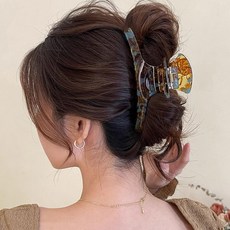 girlpins 大圓形蓬鬆醋酸纖維髮夾 13公分