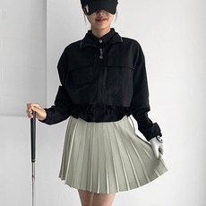 Mineflow 女款 PTW 雙口袋腰部抽繩長袖拉鍊風衣外套