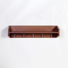 木質多功能掛架現代室內裝飾壁架 60, 文格, 一層