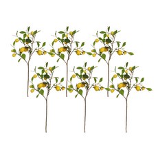 聖誕節金色10顆檸檬茄 91cm 6入, 檸檬+綠色