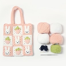 Mellowstory Stationery 草莓田兔子包 編織套組 針織 DIY 材料包