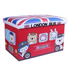 심플리엔 접이식 장난감 보관상자, 버스, 1개