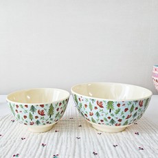 rice 丹麥幼兒餐具組, 1套, 松鼠, 飯碗 + 中型碗