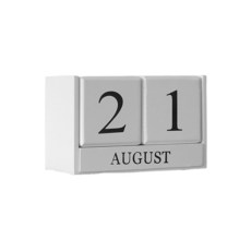 歐式居家裝飾木質日曆, 白色的