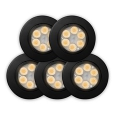 GAON LED MR 嵌燈 5W 燈泡色, 黑色, 5個