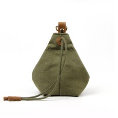 PASTEL PET 寵物便利帆布零食袋, 綠色