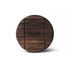 梧桐木隔熱墊 圓形款 19cm, 深棕色, 1個