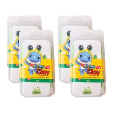 꼬마공룡 크앙만들기 클레이 4p, 연두(그리니), 50g