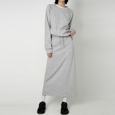 Cotton Closet 女款拉克蘭袖大學T 運動長裙