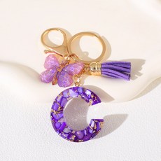 ING Market 美麗紫色字母周邊掛勾 C, 1個, 混合顏色