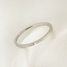 물든 여성용 심플 레이어드 데일리 무변색 써지컬스틸 반지 1mm