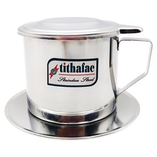 티타팩 스텐 드리퍼 커피필터 no.8 6.9cm, 1개, 본체 + 누름판 + 받침대 + 뚜껑, 230ml