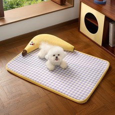 PASTEL PET 寵物香蕉格紋四季墊