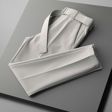 Market A 男士附腰帶單褶西裝褲