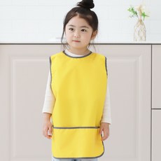 베베슈에뜨 여아용 딥파스텔 방수 민소매 앞치마