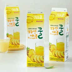 부산우유 파인애플쿨, 3개, 1개입, 930ml